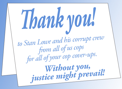 BC police thank BC corrupt Office of the Police Complaint Commissioner
